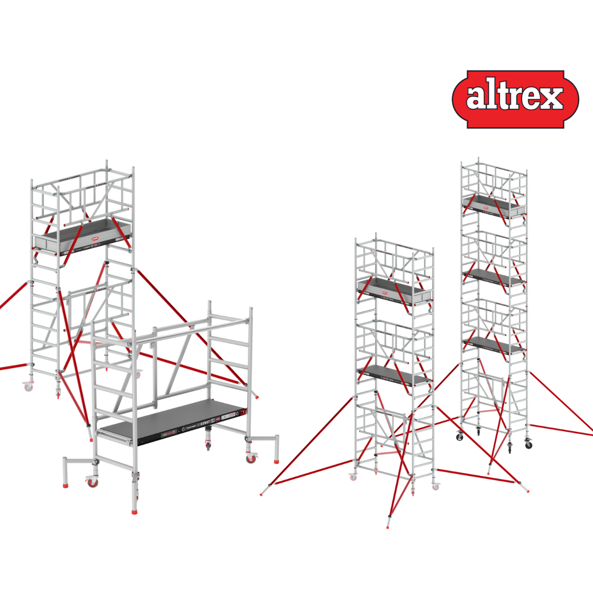 Kamersteiger Altrex RS TOWER 54 L190xB75 4.80m werkhoogte - Houten platform